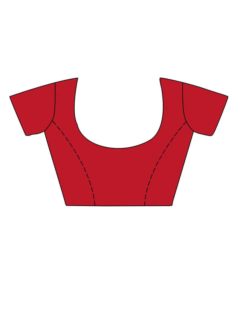 Elegant Gold Linen Festive Saree Set