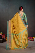 Soft Silk Chitt Pallu Weaving Saree with Contrast Blouse