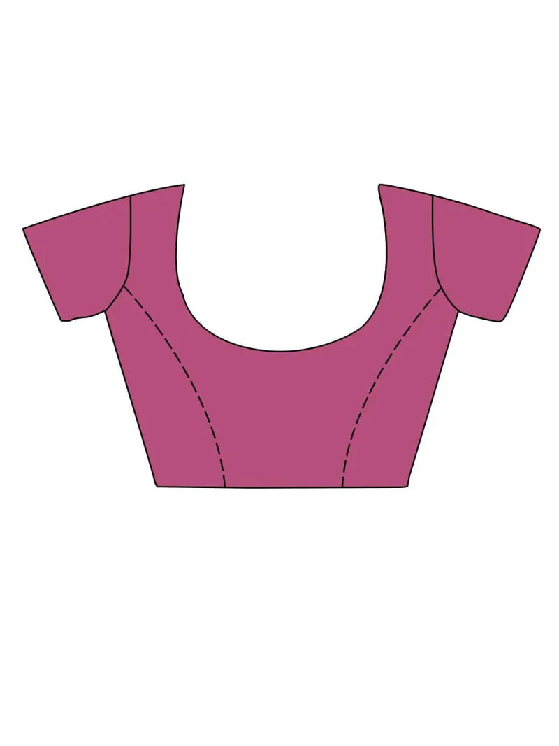 Brown Tissue Saree with Blouse Piece