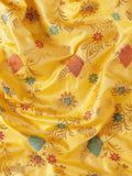 Premium Yellow Banarasi Silk Saree